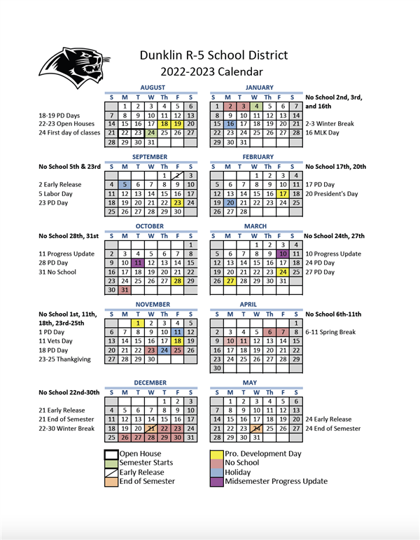 2022-2023 Calendar